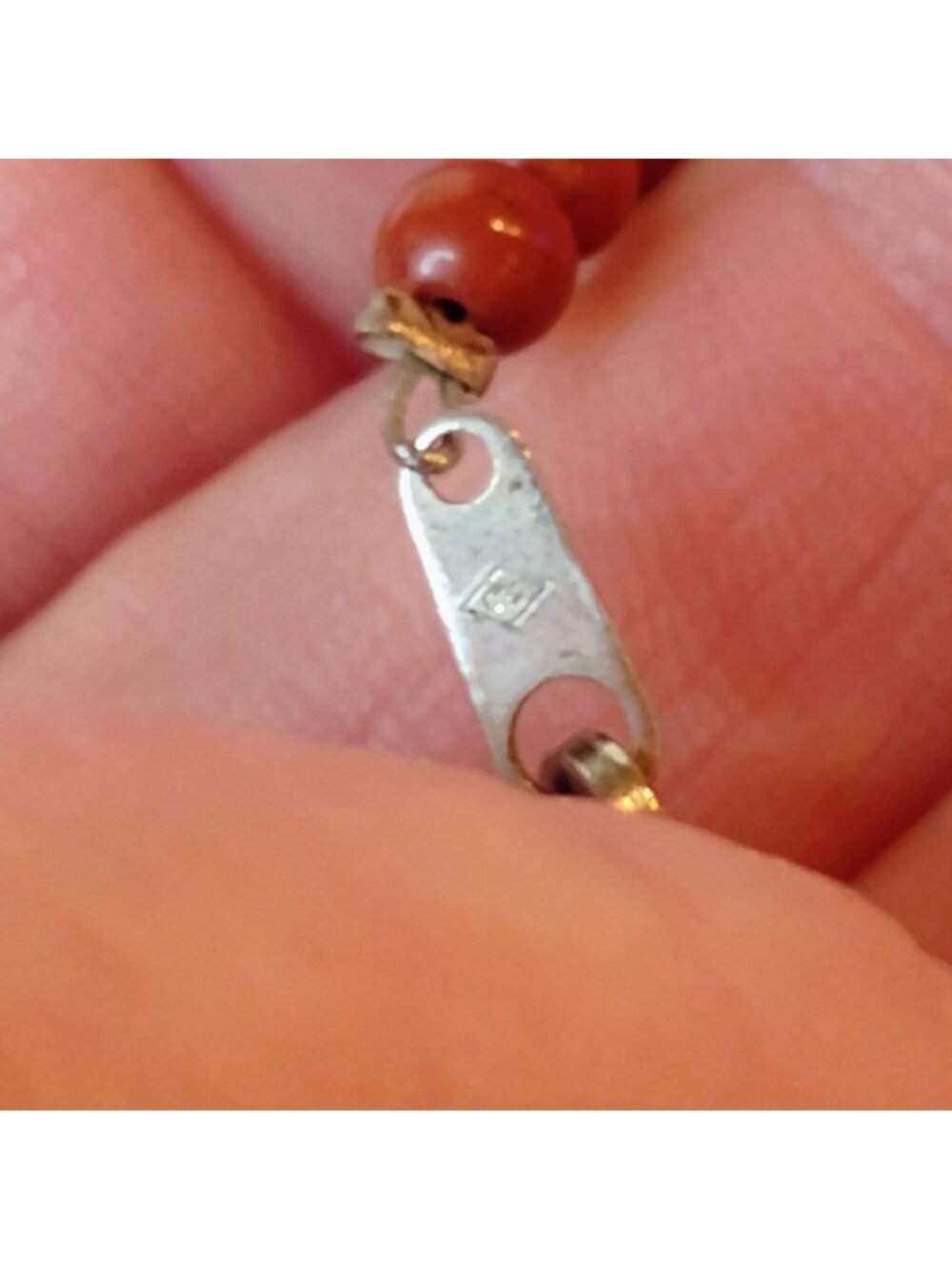 Inlay Thunderbird Fetish Pendant Necklace Turquoise Melon Beads & Blood Jasper - Picture 9 of 9